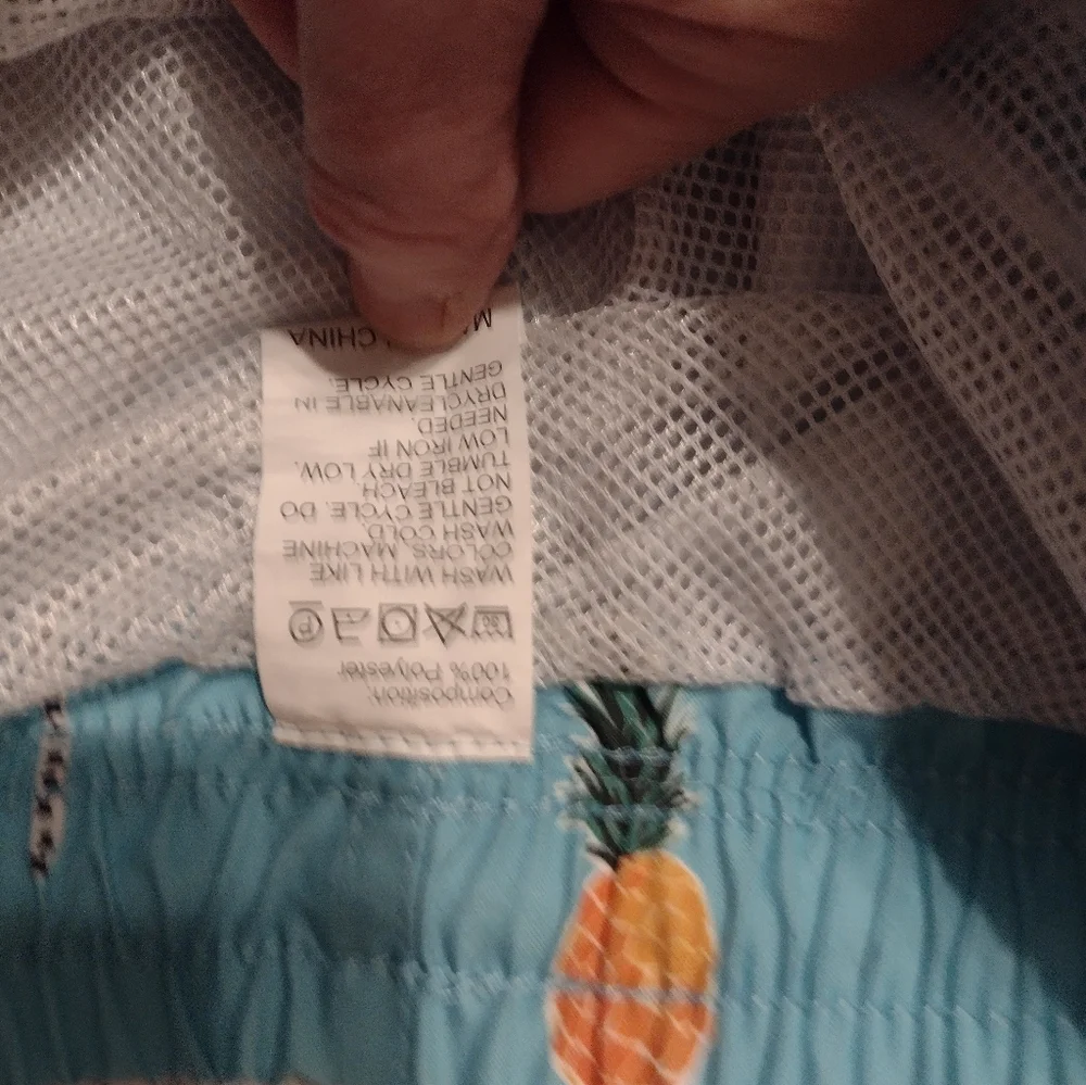 Pineapple Swim Trunks, Large